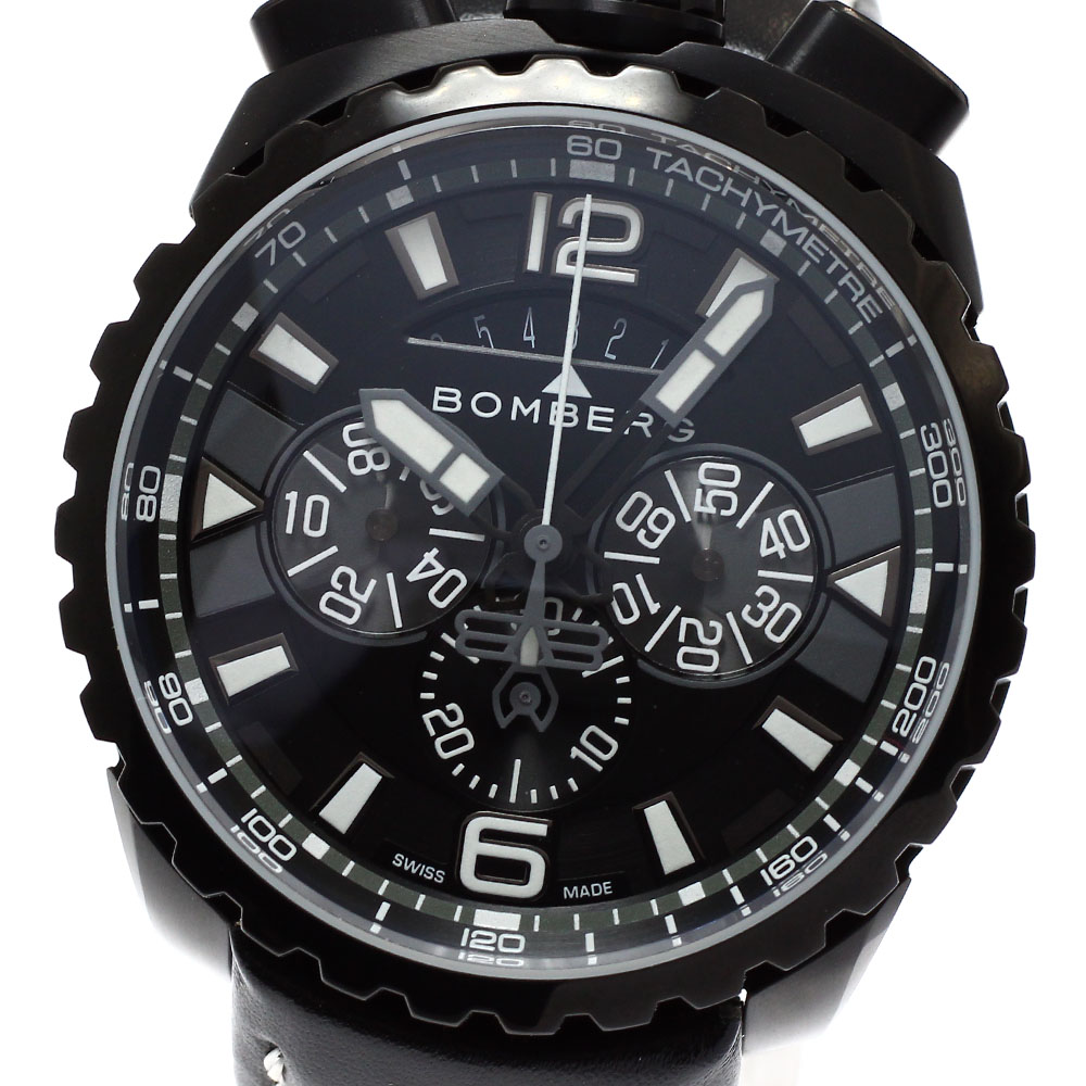 ボンバーグ BOMBERG BS45CHPBA.050-6.3 BOLT-68 クロノグラフ デイト 石英 メンズ 未当て嵌める品 箱・御墨付き付き添い人_881539【電子ボルト20】【中古】