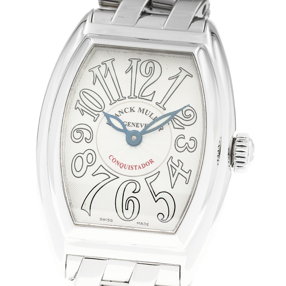 フランクミュラー FRANCK MULLER 8005LQZ コンキスタドール クォーツ レディース 良品 箱付き_913996【中古】