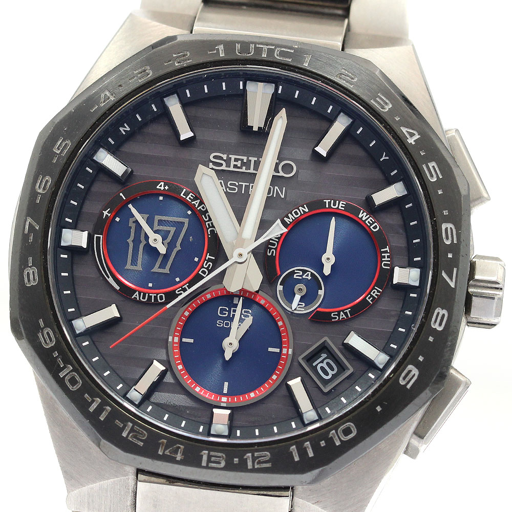 セイコー SEIKO SBXC141/5X53-0CF0 アストロン 大谷翔平 2023 クロノグラフ 国内押さえる1700本 ソーラー電磁波 メンズ 箱・御墨付き付き添い人_919534【中古】
