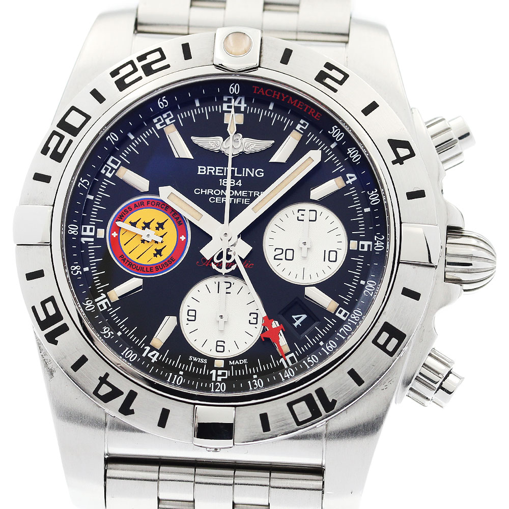 ブライトリング BREITLING AB0420 クロノマット 44 GMT パトルーユスイス 1000本限定 自動巻き メンズ _920519【中古】
