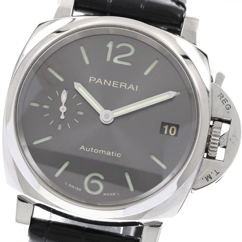 パネライ PANERAI PAM00755 ルミノール ドゥエ スモール秒 デイト 自動小銃一巻き ボーイズ _921209【中古】
