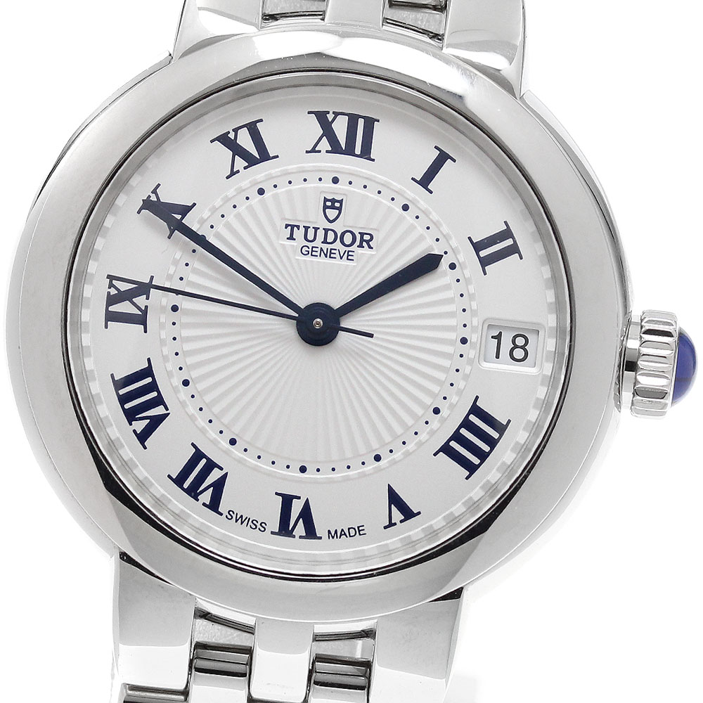 チュードル TUDOR 35800 クレア ドゥ ローズ デイト 自動巻き ボーイズ 良品 保証書付き_921876【中古】 104,390円