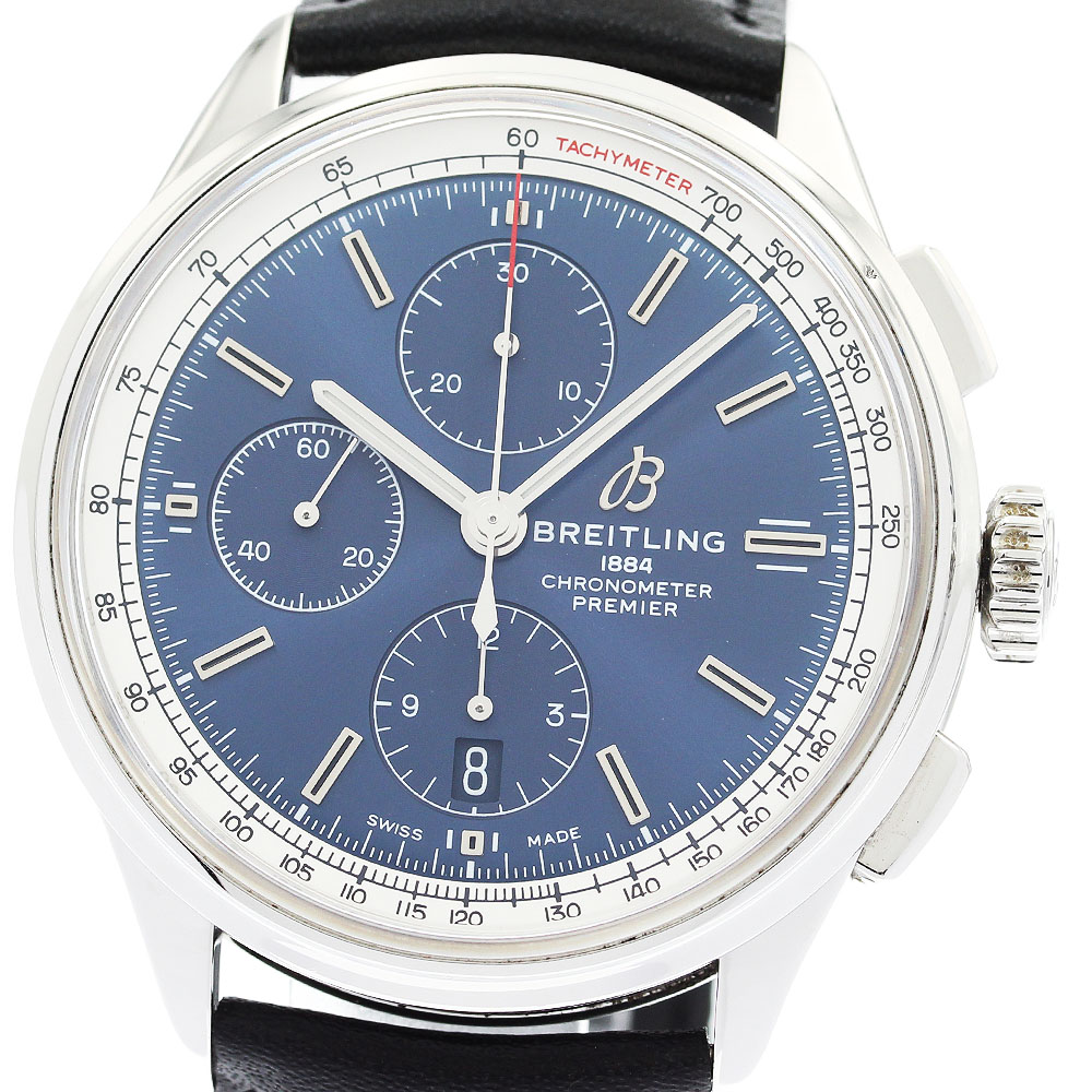 ブライトリング BREITLING A13315 プレミエ クロノグラフ デイト 自動巻き メンズ 箱・保証書付き_921747【中古】
