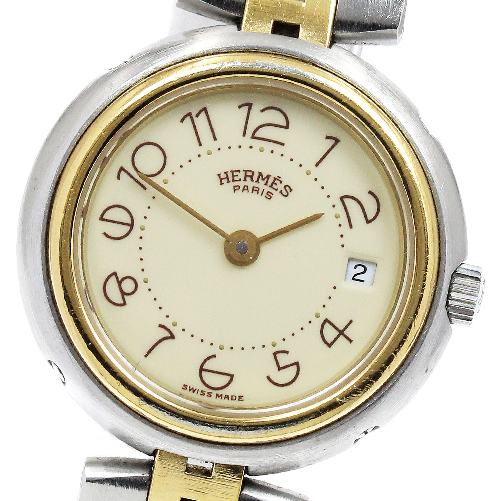 楽天市場】【ウォッチ】HERMES エルメス プロフィール デイト ホワイト