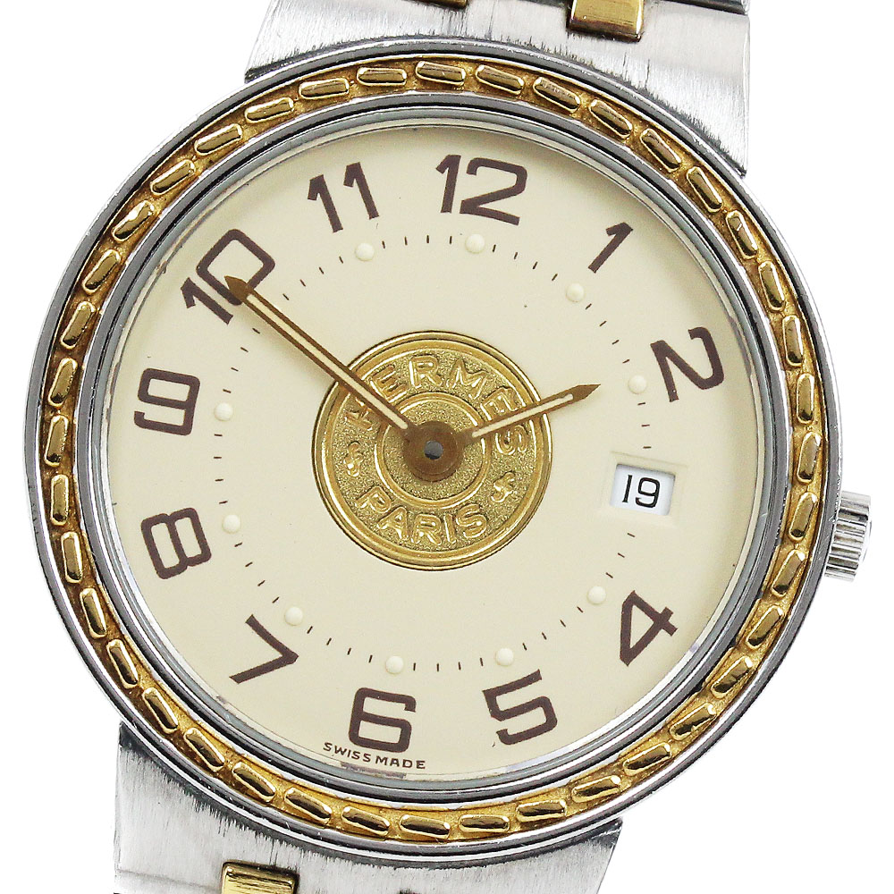 楽天市場】エルメス HERMES マゼラン K18YG デイト クォーツ