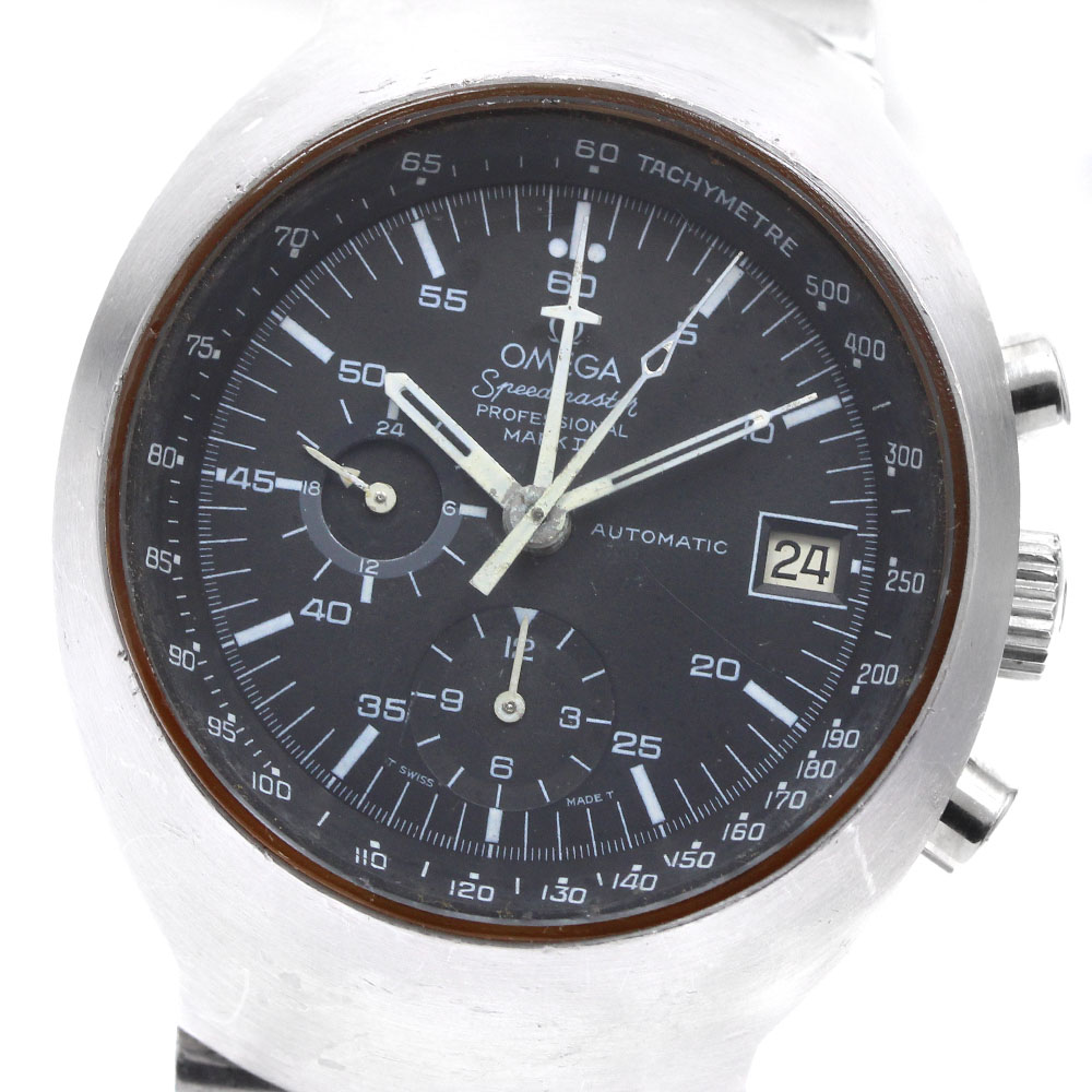 ゼロ OMEGA 176.002 素早さ御師匠さん 職業的 目じるし2I cal.1040 クロノグラフ デイト 自動小銃一巻き メンズ _921011【中古】