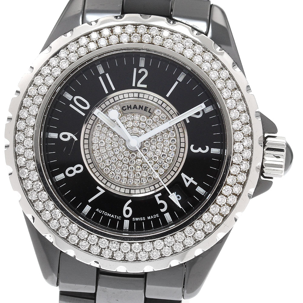 シャネル CHANEL H1709 J12 ブラックセラミック センターダイヤ 自動巻き メンズ _930084 楽天市場】シャネル CHANEL H1709 J12 ブラックセラミック センター