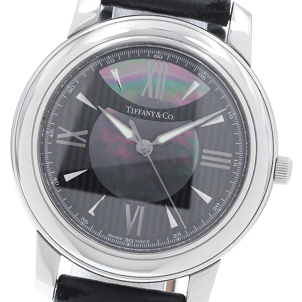 ティファニー TIFFANY&Co. Z0046.17.10A90A40A マークラウンド クォーツ レディース 保証書付き_921230【中古】