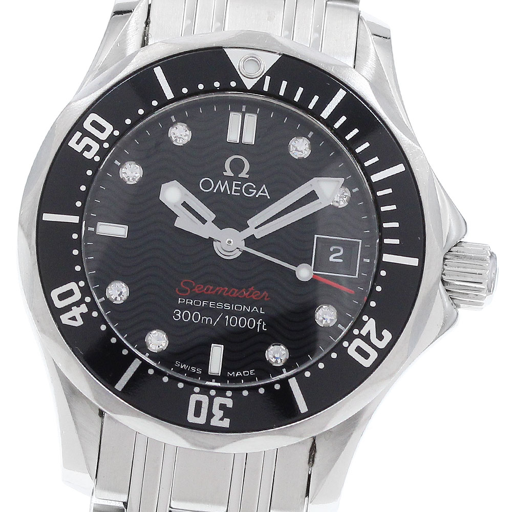 オメガ OMEGA 212.30.28.61.51.001 シーマスター300 8Pダイヤ クォーツ レディース _922017【中古】