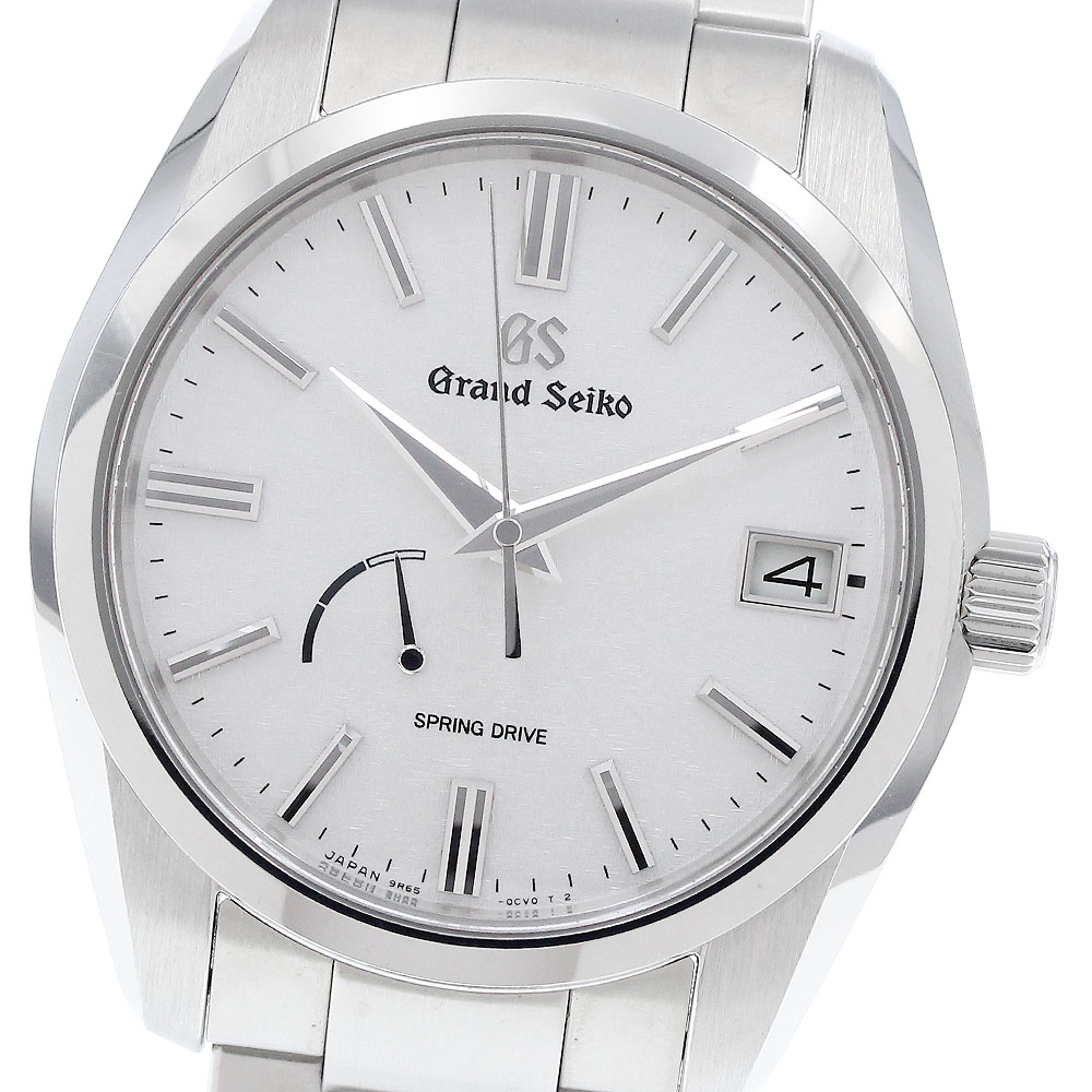 セイコー SEIKO SBGA465/9R65-0DY0 グランドセイコー デイト パワーリザーブ スプリングドライブ メンズ 良品 箱・保証書付き_922845【中古】
