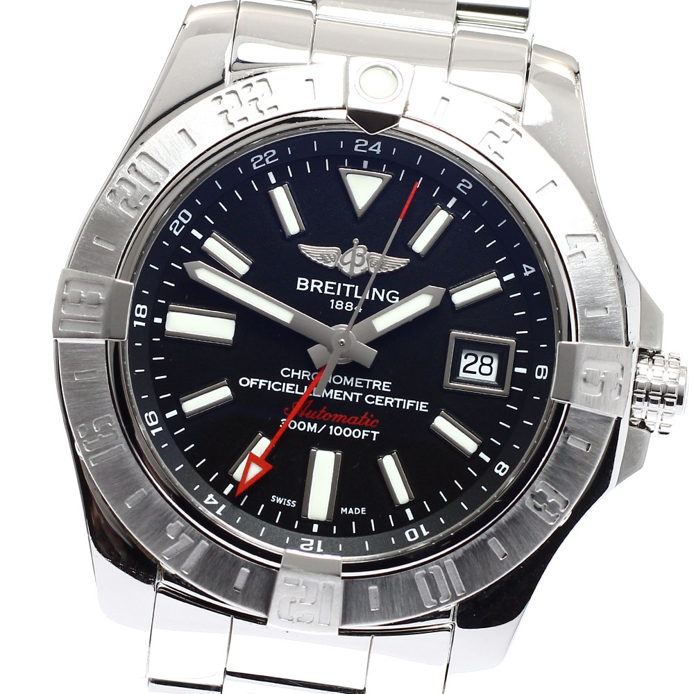 ブライトリング BREITLING A32390 アベンジャー2 GMT デイト 自動巻き メンズ 良品 _922207【中古】