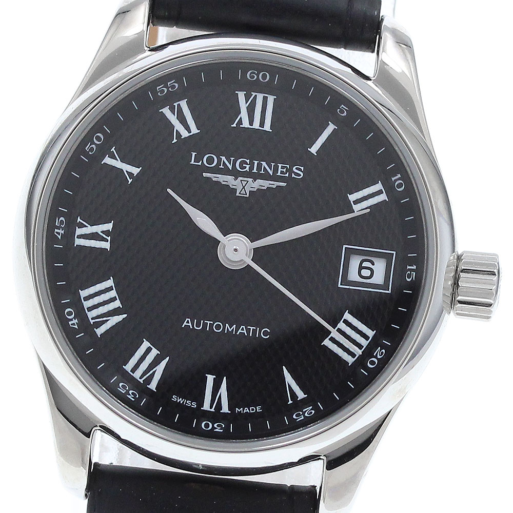 ロンジン LONGINES L2.128.4 御師匠さん寄せあわせ デイト 自動小銃一巻き レディース 極美品 御墨付き付き添い人_922684【電子ボルト15】【中古】