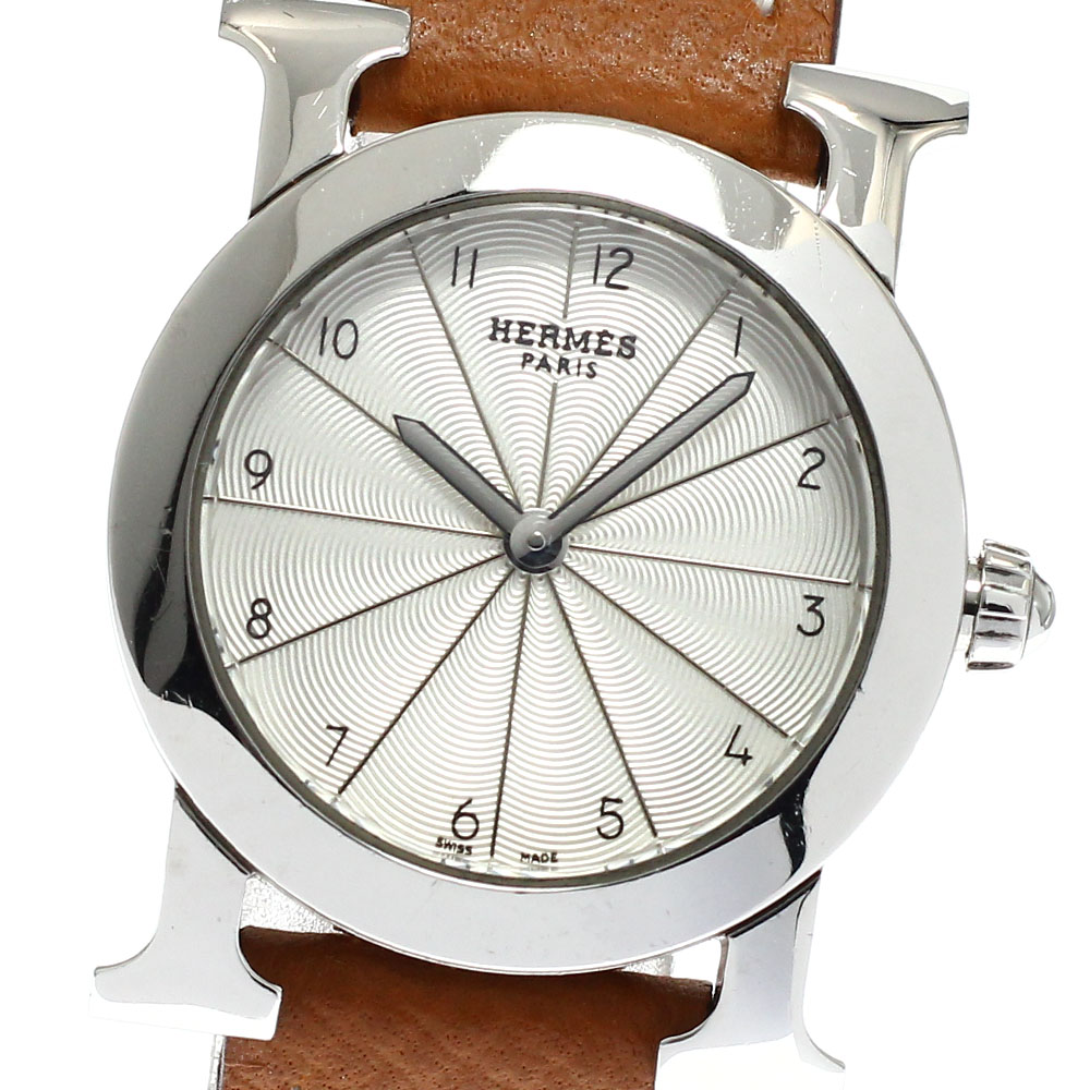 エルメス HERMES HR1.210 Hウォッチ ロンド クォーツ レディース _923150【中古】