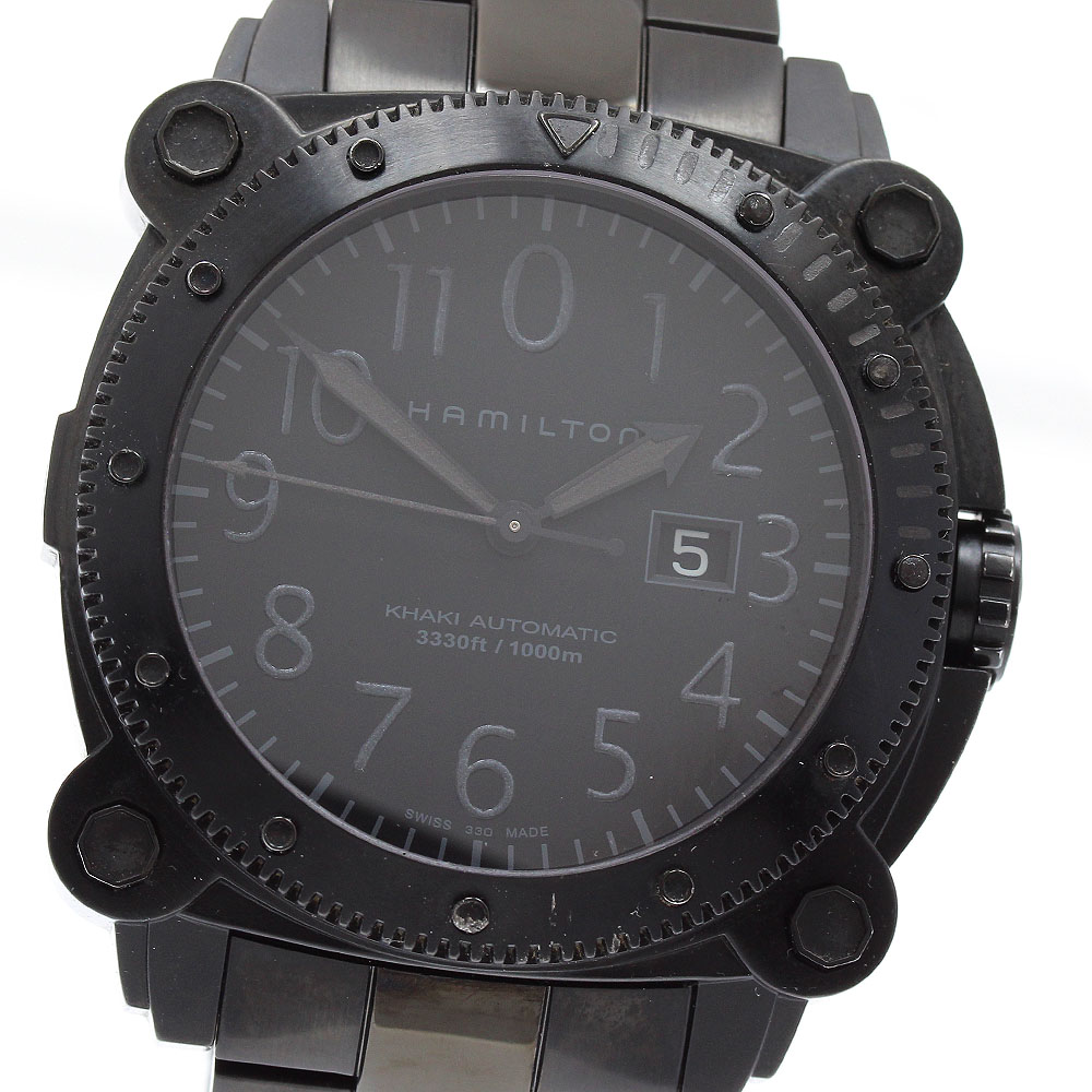 楽天市場】ほぼ未使用品 ハミルトン パンユーロ H357160 メンズ 腕時計