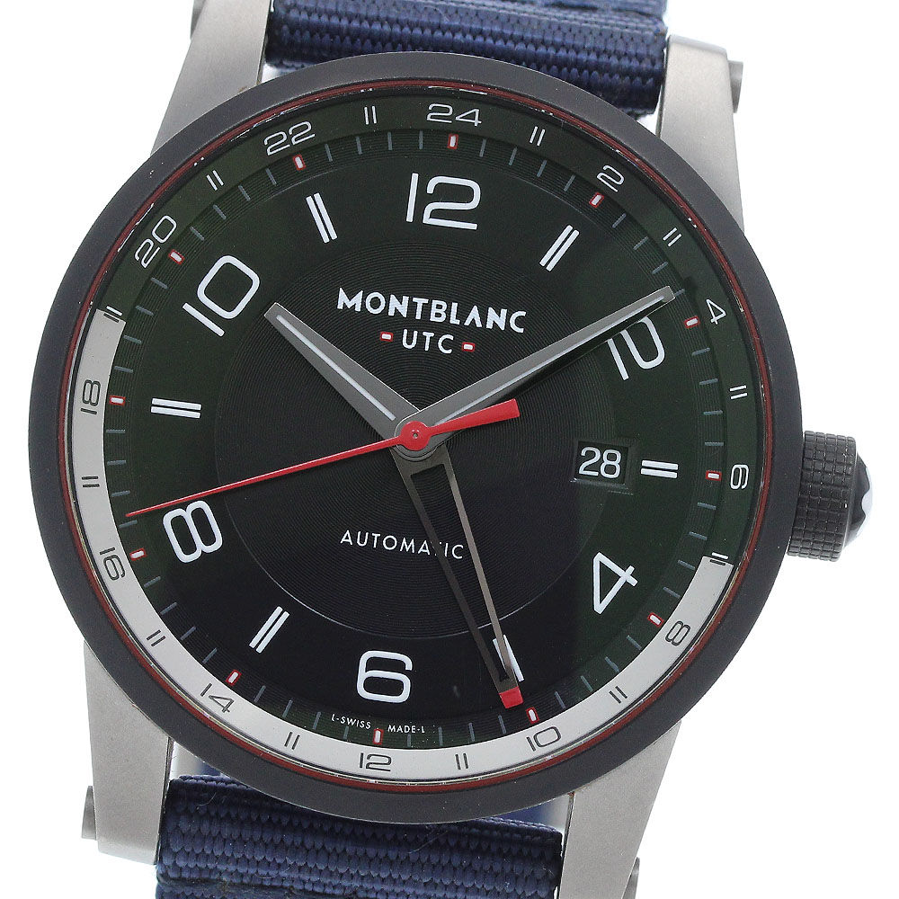 モンブラン MONTBLANC MB113876 タイムウォーカー デイト GMT 自動小銃一巻き メンズ _922730【中古】