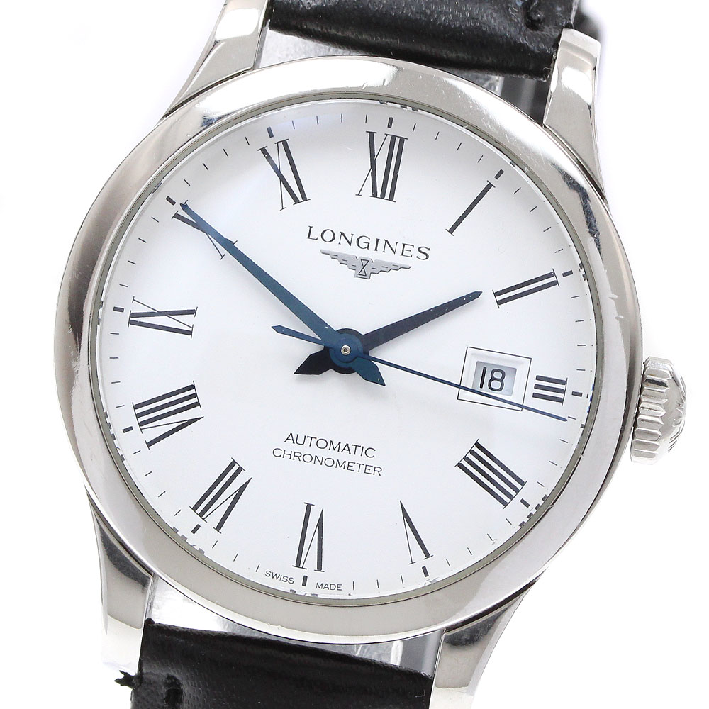 ロンジン LONGINES L2.321.4 レコード盤 デイト 自動小銃一巻き レディース _922767【中古】