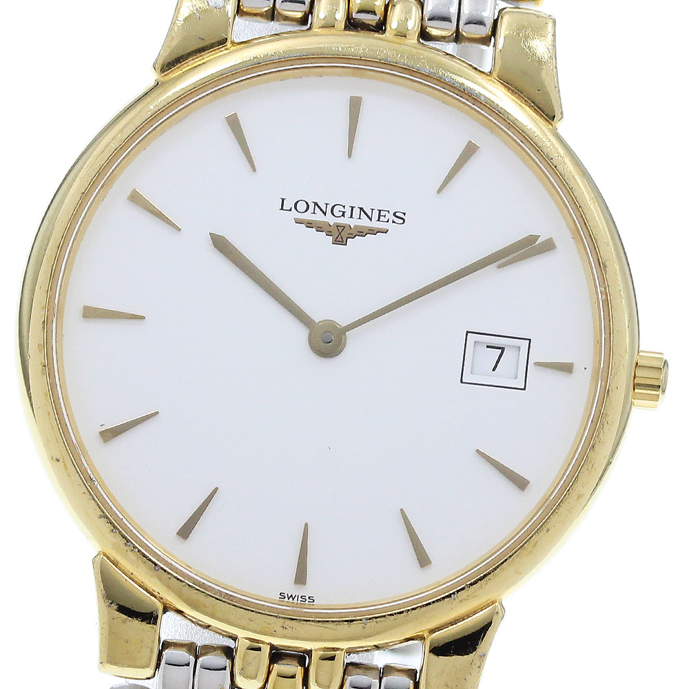 ロンジン LONGINES L5.632.2 グランドクラシック デイト クォーツ メンズ _922789【中古】