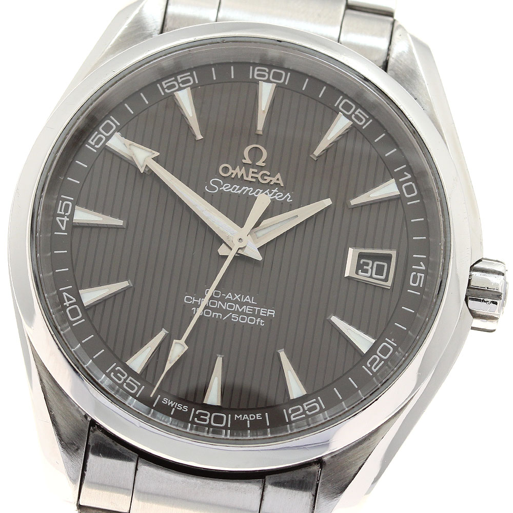 オメガ OMEGA 231.10.42.21.06.001 シーマスター アクアテラ 150M コーアクシャル クロノメーター 自動巻き メンズ _916385【中古】
