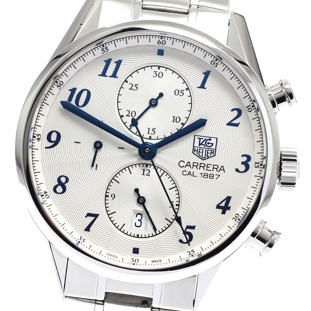 訳あり タグホイヤー TAG HEUER CAR2114-0 カレラ キャリバー1887 クロノグラフ 自動小銃一巻き メンズ _916661【中古】