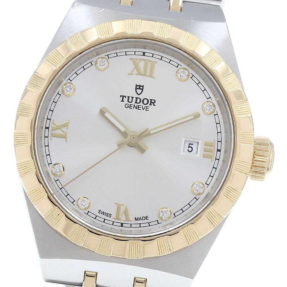 チュードル TUDOR 28303 ロイヤル デイト 8Pダイヤ 自動巻き レディース 良品 _921818【中古】 180,400円