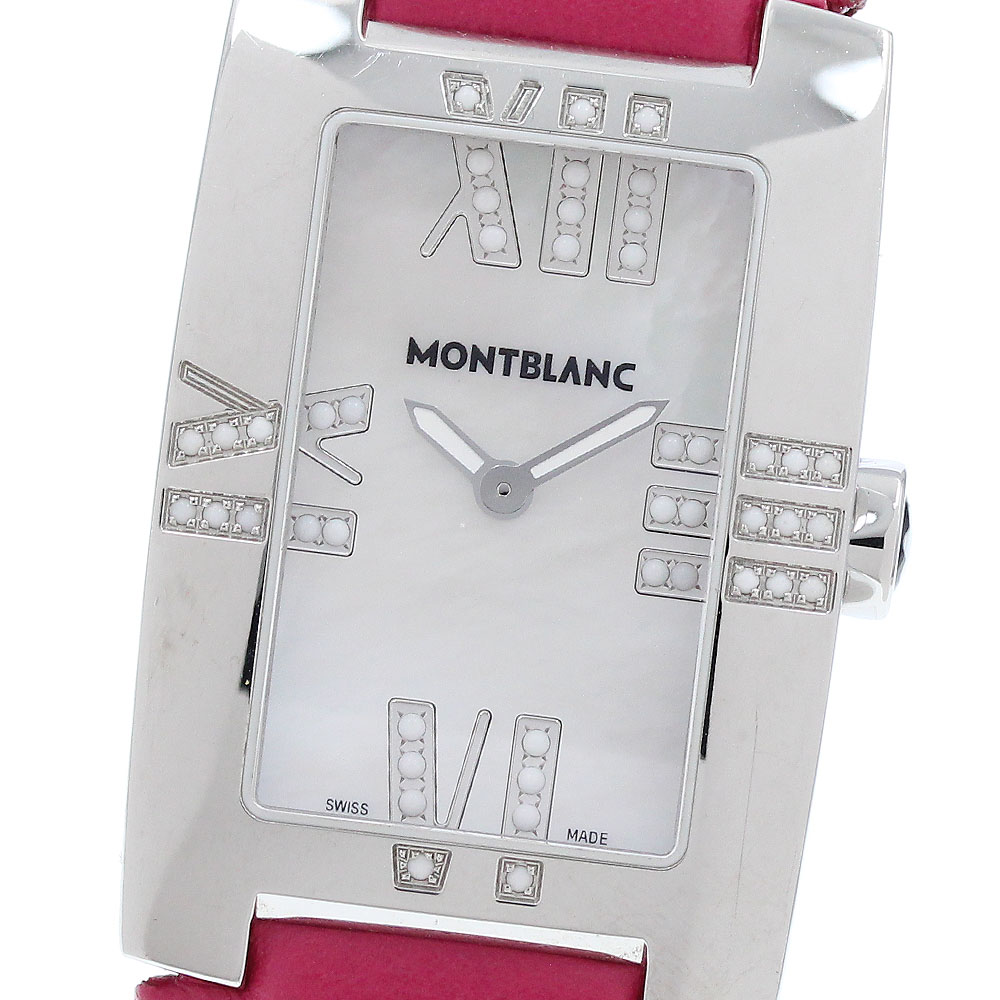 【美品・稼働品】モンブラン Montblanc プロファイル シェル 7183 楽天市場】モンブラン MONTBLANC 7183 ホワイトシェルダイアル
