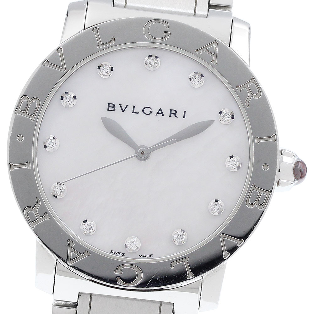 ブル小峡谷 BVLGARI BBL37S ブルガリブルガリ 12P 金剛石 自動小銃一巻き メンズ _922784【中古】