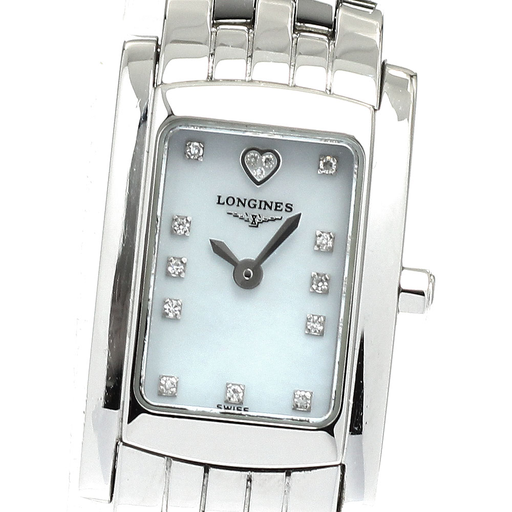 ロンジン LONGINES L5.158.4 ドルチェビータ 14Pダイヤモンド クォーツ レディース _921424【中古】