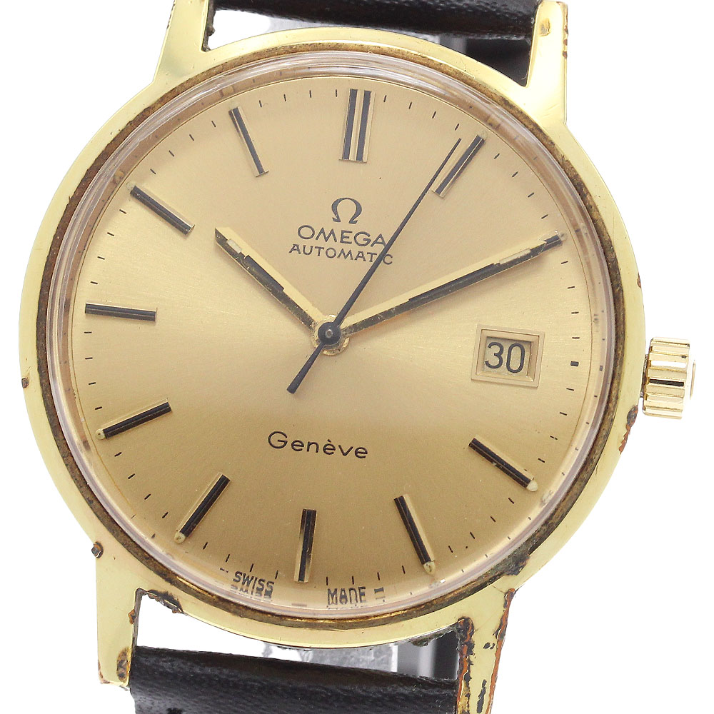 オメガ OMEGA 166.0098 ジュネーブ デイト Cal.1481 自動巻き メンズ _912371【中古】