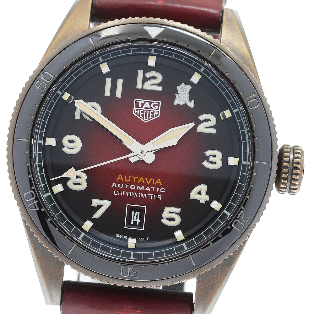 タグホイヤー TAG HEUER WBE5193.FC8300 オータヴィア スペシャルエディション キャリバー5 自動巻き メンズ 保証書付き_922331【中古】