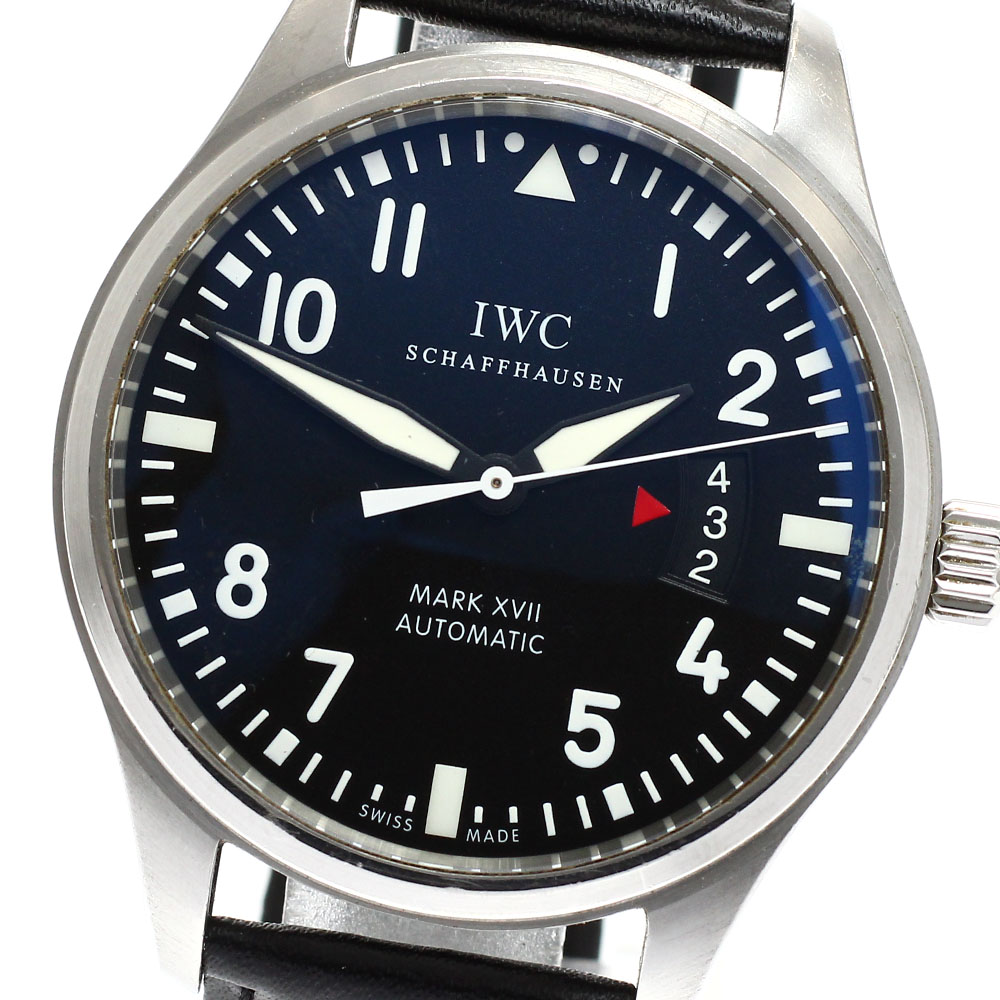 IWC IWC SCHAFFHAUSEN IW326501 パイロットウォッチ マークXV2 デイト 自動巻き メンズ 保証書付き_923372【中古】