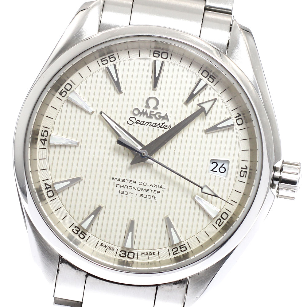 訳あり オメガ OMEGA 231.10.42.21.02.003 シーマスター アクアテラ マスターコーアクシャル 自動巻き メンズ _916375【中古】｜CLOSER