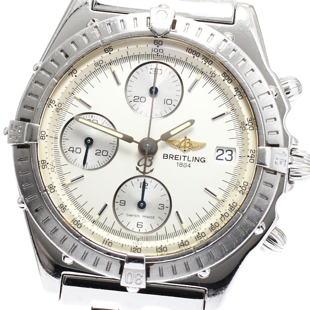 訳あり ブライトリング BREITLING A13050 クロノマット デイト クロノグラフ 自動小銃一巻き メンズ _919637【中古】