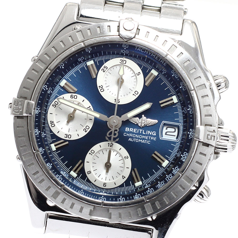 訳あり ブライトリング BREITLING A13352 クロノマット デイト 自動小銃一巻き メンズ 御墨付き付き添い人_930844【中古】