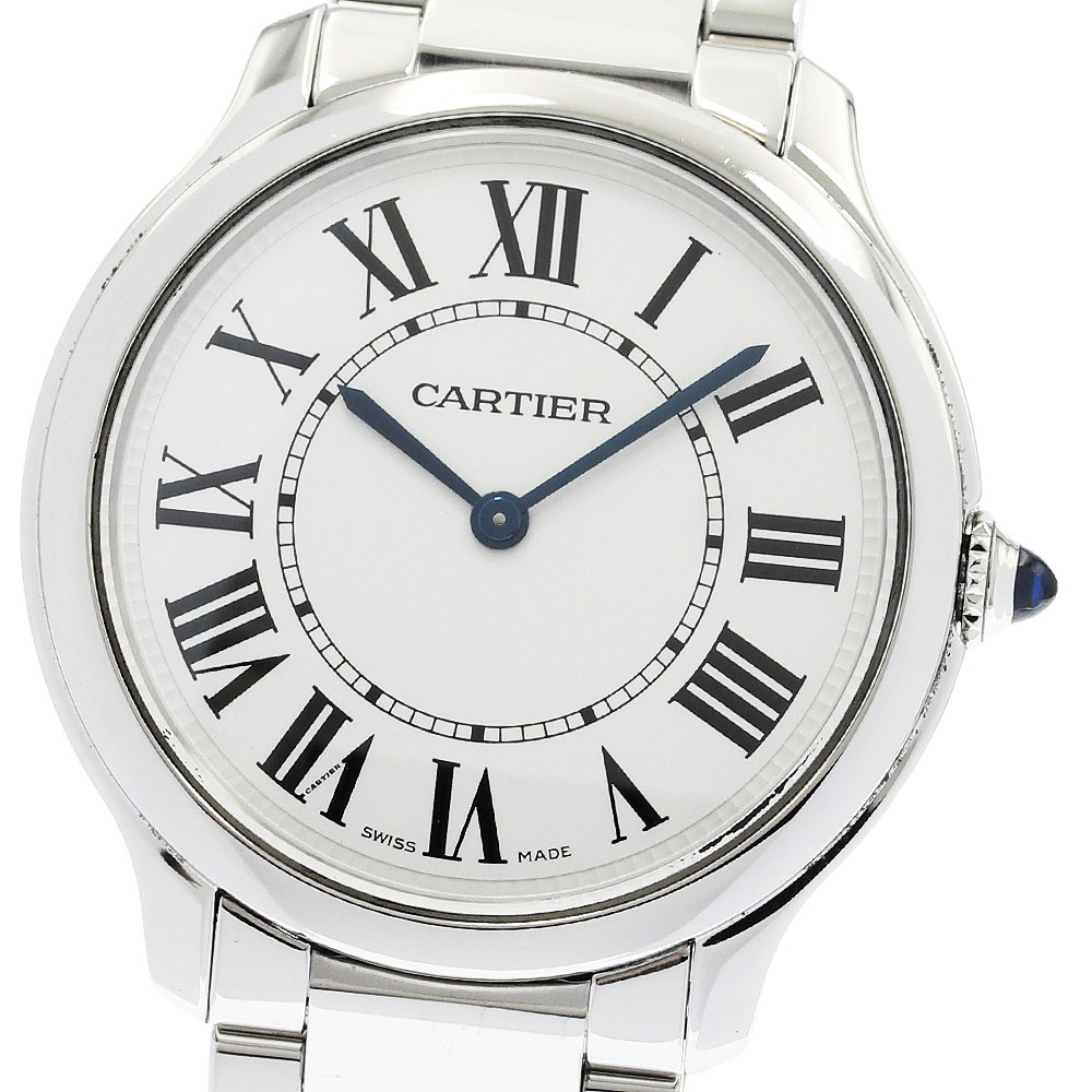 カルティエ CARTIER WSRN0034 ロンド船檣 ドゥ カルティエ 36MM 石英 ボーイズ 良品 _922022【中古】