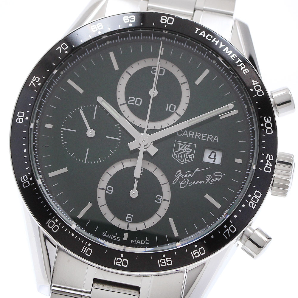 タグホイヤー TAG HEUER CV201F カレラ グレートオーシャンロード 日本押さえる600本 自動小銃一巻き メンズ _923429【電子ボルト15】【中古】