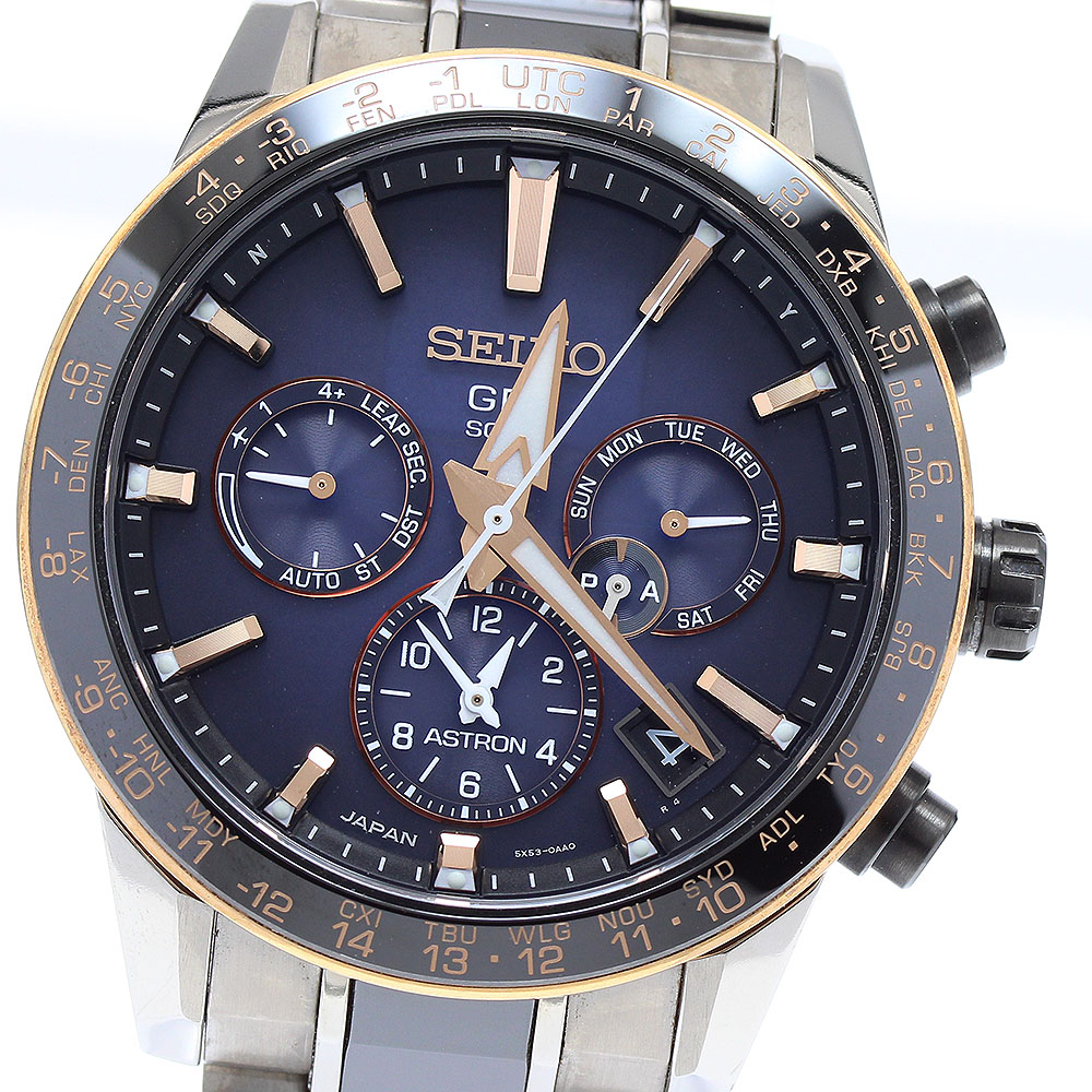 セイコー SEIKO SBXC007/5X53-0AA0 アストロン 大谷翔平モデル2018年 デイデイト ソーラー電波 メンズ 保証書付き_923529【中古】
