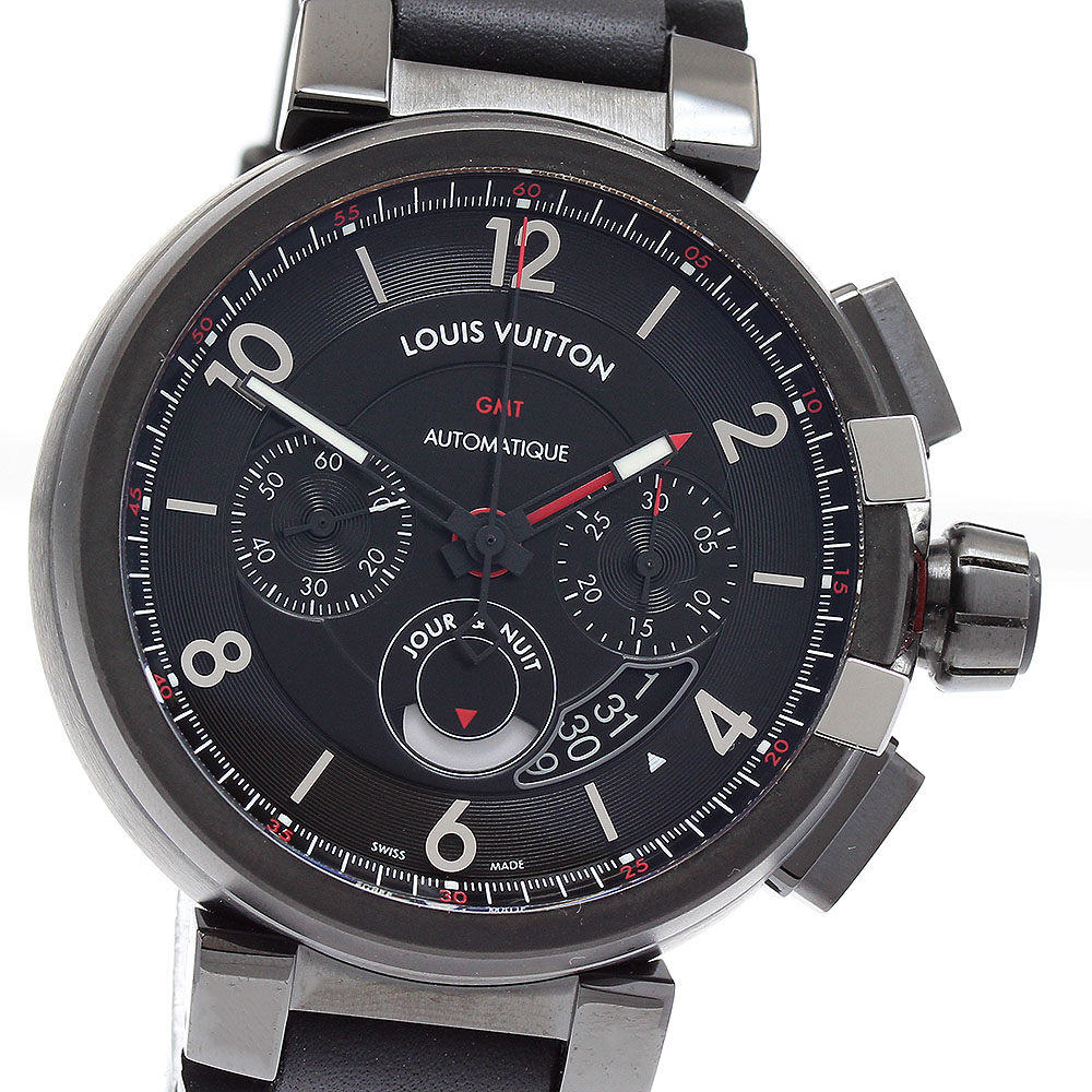 ルイ・ヴィトン LOUIS VUITTON Q1058 タンブールエボリューション GMT クロノグラフ 自動巻き メンズ _930799【中古】|CLOSER
