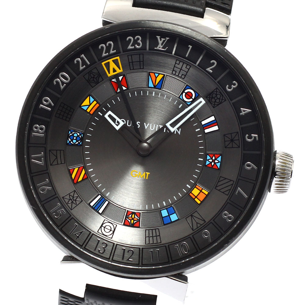 楽天市場】LOUIS VUITTON ルイヴィトン タンブール デュアル タイム