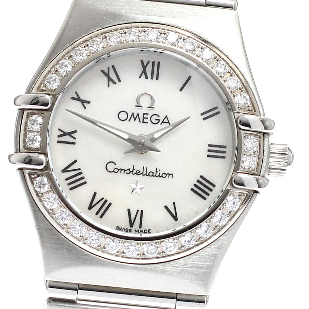 楽天市場】【緑屋質屋】オメガ コンステレーションミニ ダイヤベゼル