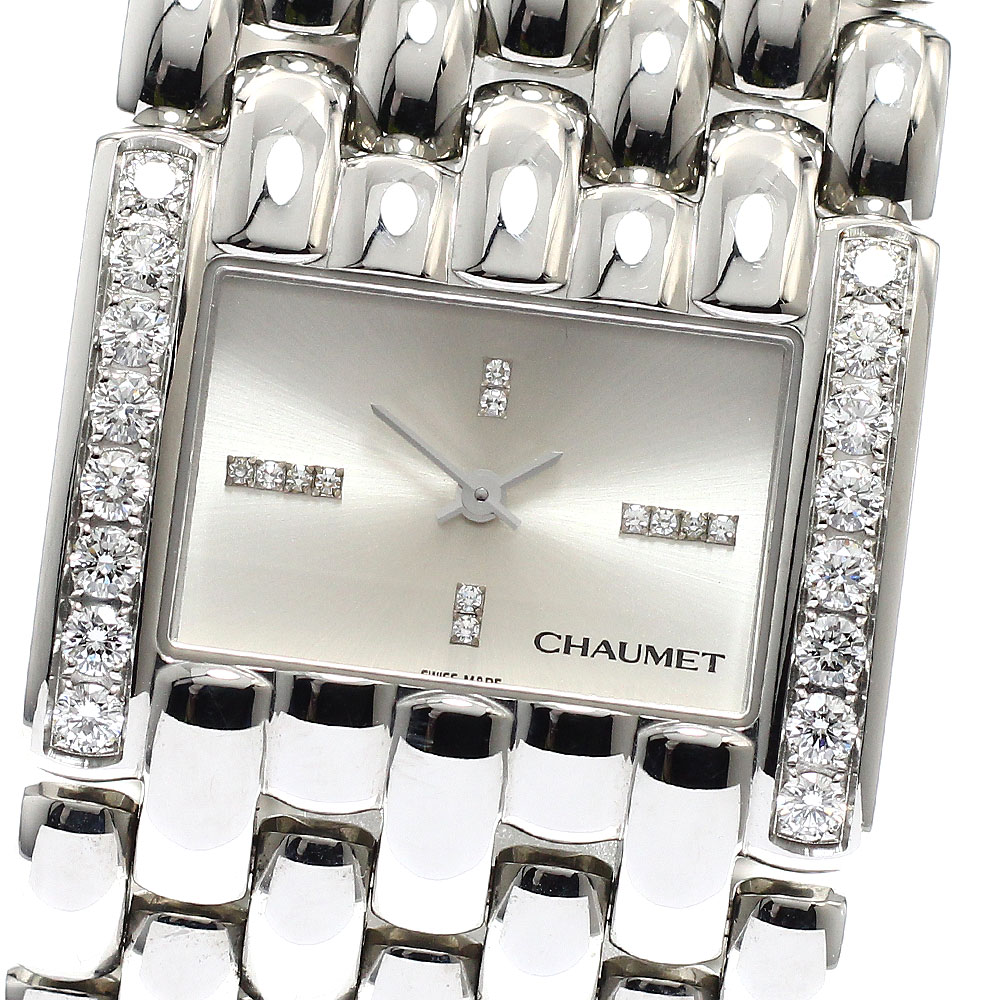 新同品 ショーメ ケイシス ダイヤベゼル 12Pダイヤ シェル 腕時計 H210 CHAUMET - 電池交換済 CHAUMET ショーメ ケイシス 純正ダイヤモンド 2