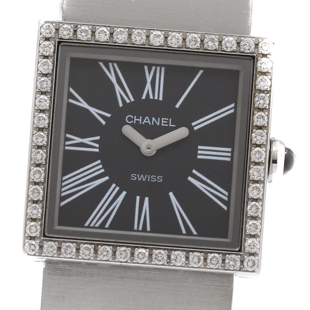 シャネル CHANEL H0826 マドモアゼル ダイヤベゼル クォーツ レディース _923554【中古】 119,900円
