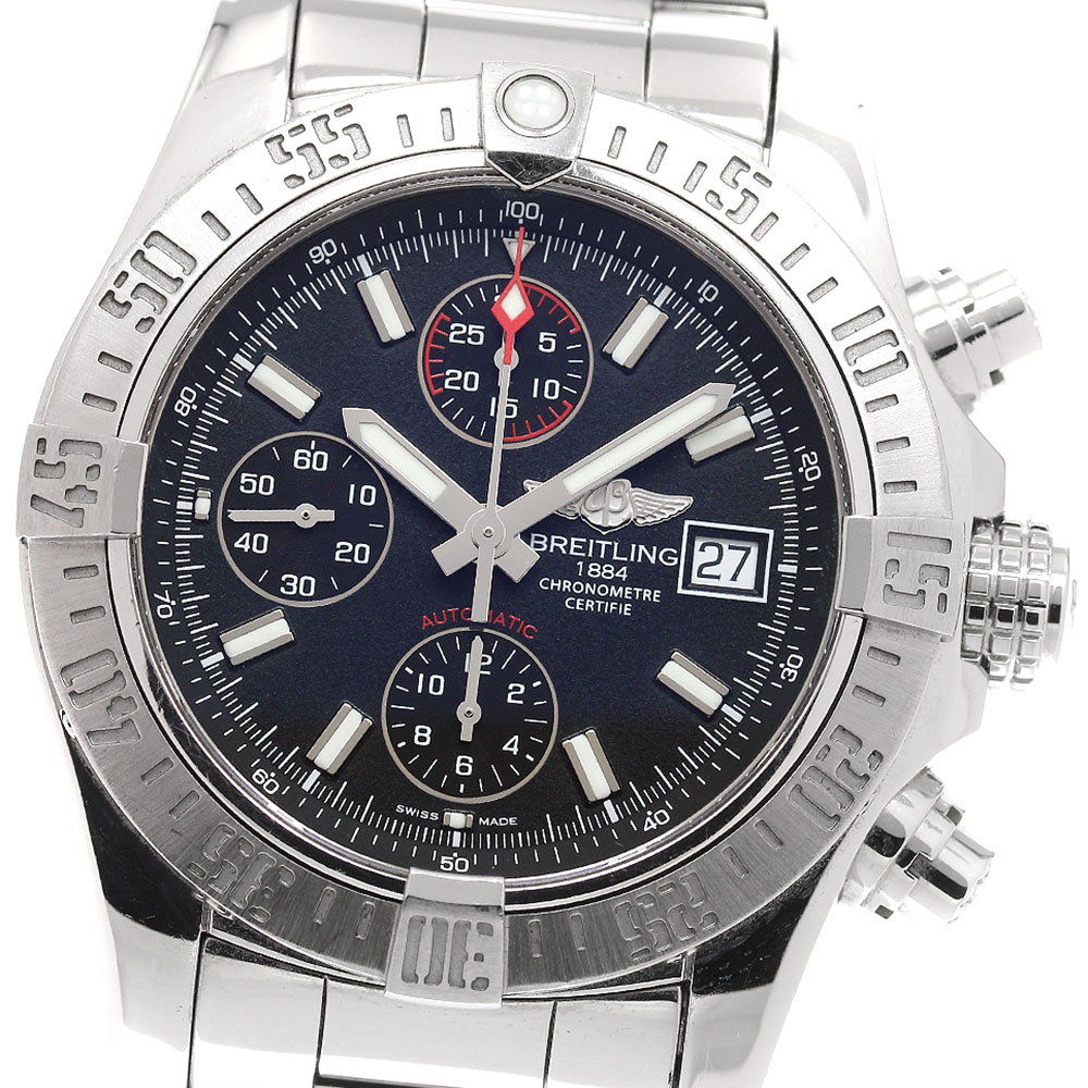ブライトリング BREITLING A13381 アベンジャー 2 デイト クロノグラフ 自動巻き メンズ 箱・保証書付き_923517【中古】