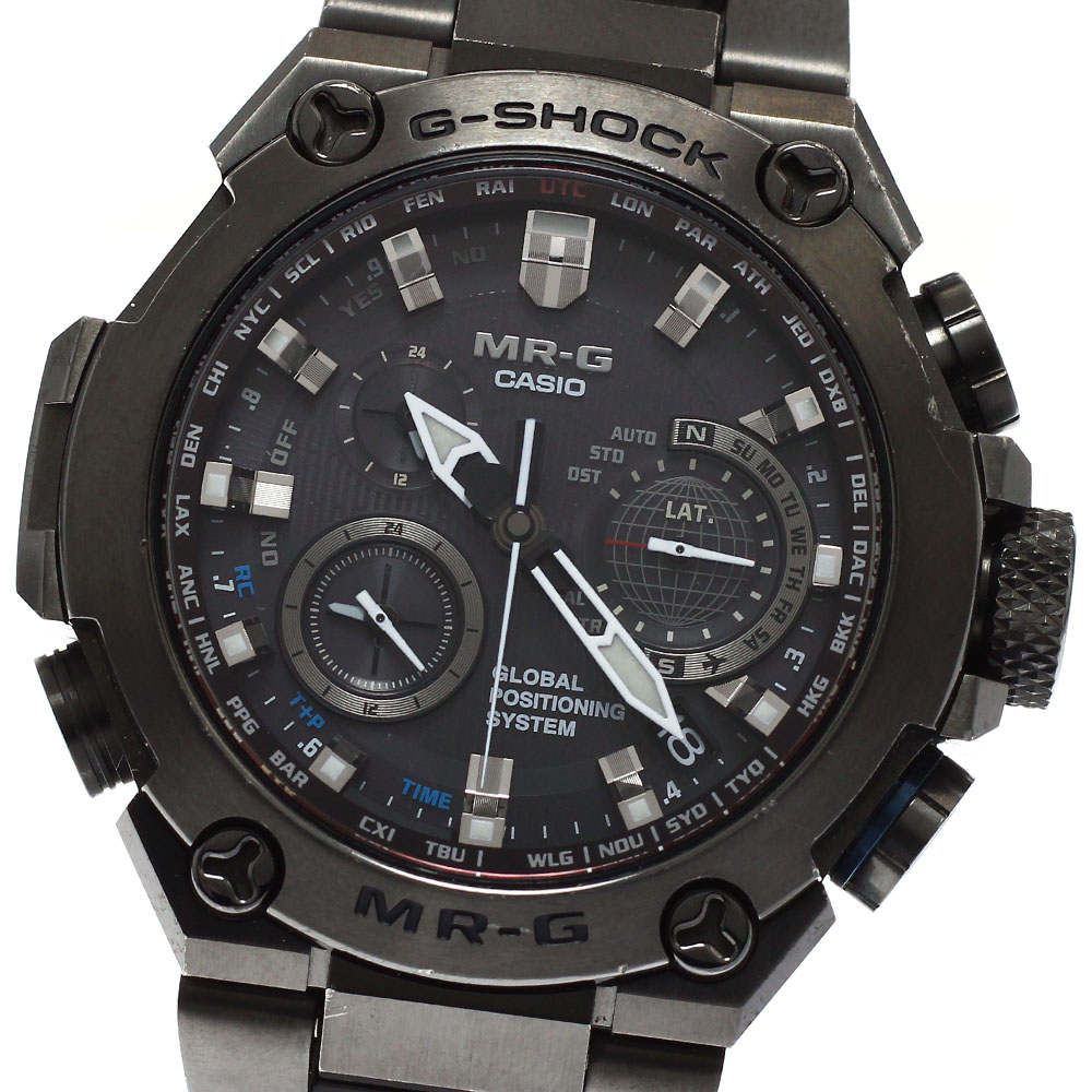 カシオ CASIO MRG-G1000B-1AJR G-ショック MR-G GPS ソーラー電波 メンズ 内箱付き_933621【中古】