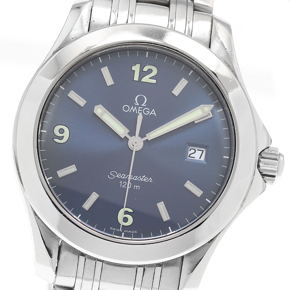 オメガ シーマスター120m Ref.396.1501 クォーツ メンズ純正尾錠 中古