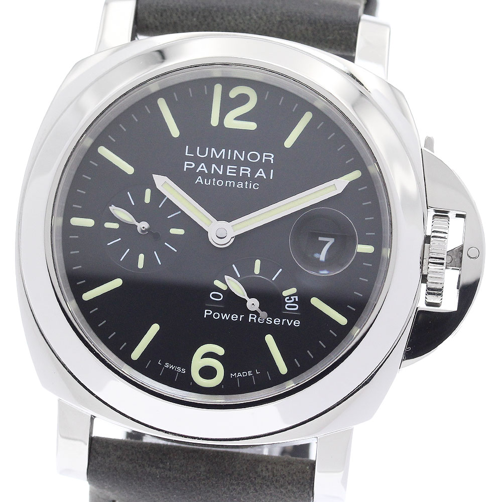 パネライ PANERAI PAM01090 ルミノール アッチャイオ パワーリザーブ 自動巻き メンズ 良品 保証書付き_932030【中古】