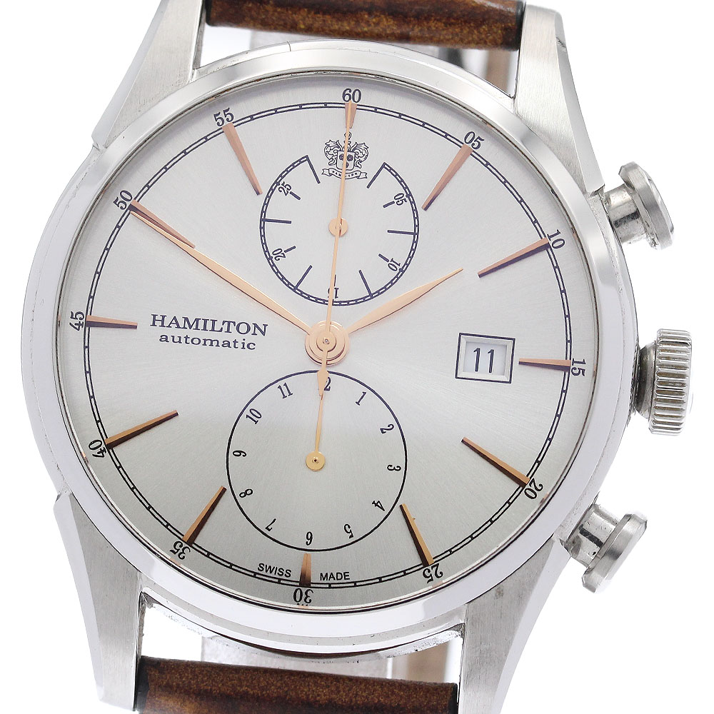 ハミルトン HAMILTON H32416581 アメリカンクラシック スピリット オブ リバティ クロノグラフ 自動巻き メンズ 良品 保証書付き_933753【ev15】【中古】｜CLOSER