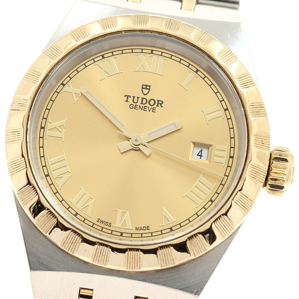 チュードル TUDOR 28303 ロイヤル デイト 自動巻き レディース 保証書付き_922645【中古】