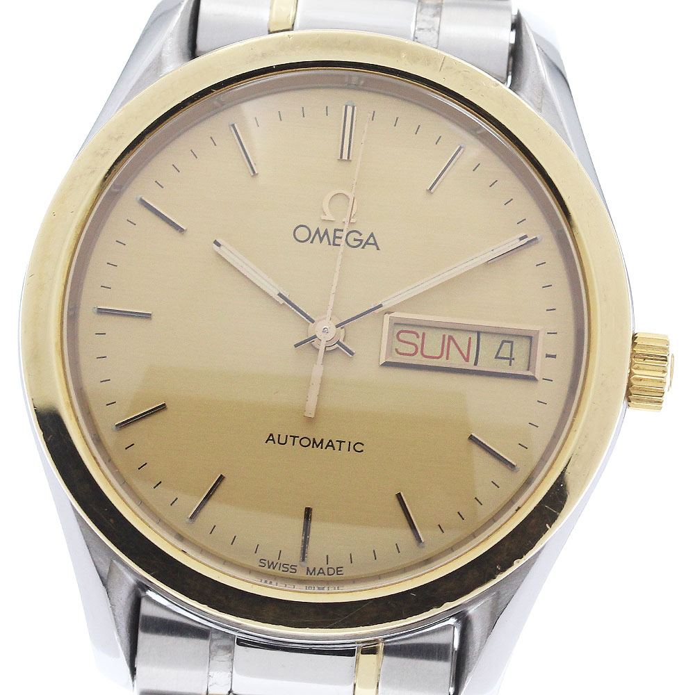 胴締め訳あり ゼロ OMEGA 5120.10 古典派音楽 YGベゼル デイデイト 自動小銃一巻き メンズ _933991【中古】