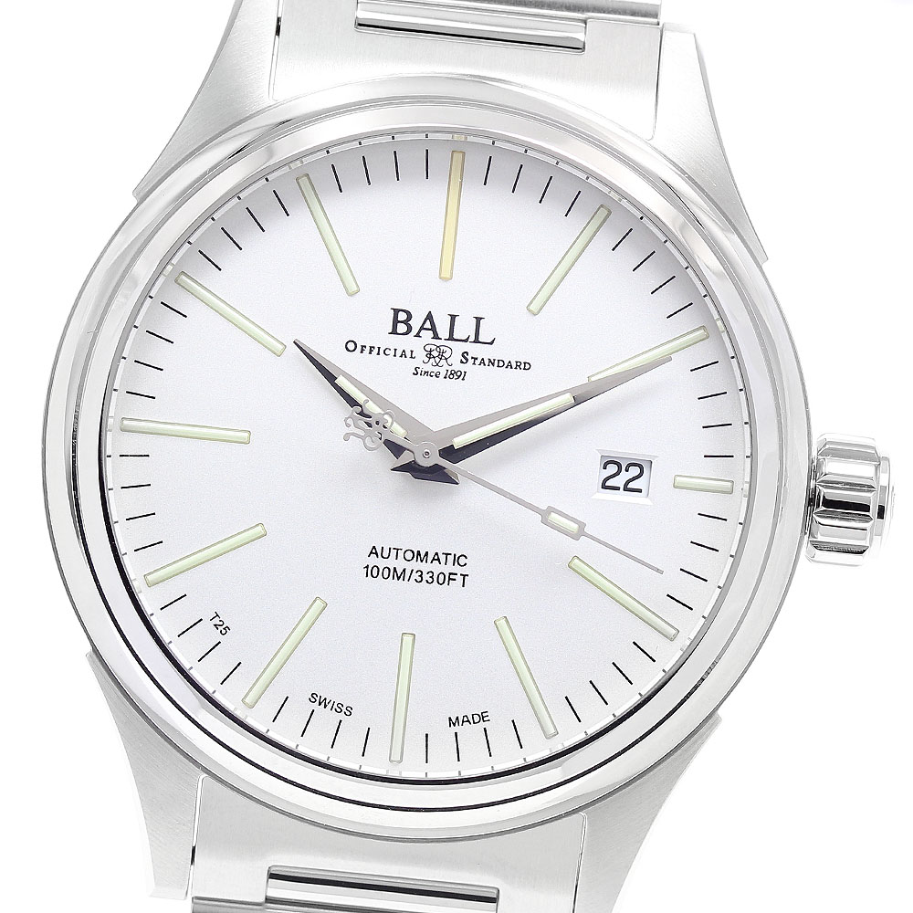 ボールウォッチ BALLWATCH NM2098C-S20J-WH ファイヤーマン エンタープライス デイト 自動巻き メンズ 未使用品 保証書付き_935392【中古】