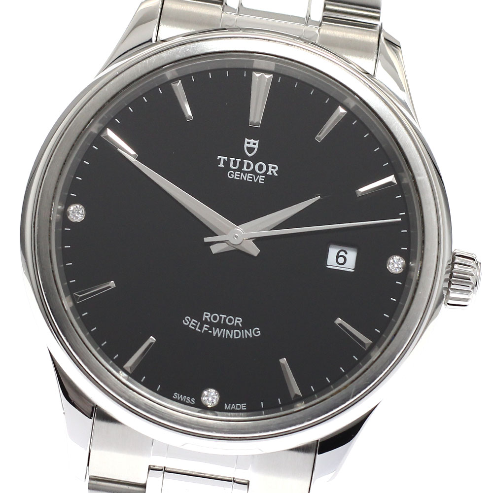 チュードル TUDOR 12700 スタイル 3Pダイヤ デイト 自動巻き メンズ 良品 保証書付き_932022【ev10】【中古】|CLOSER